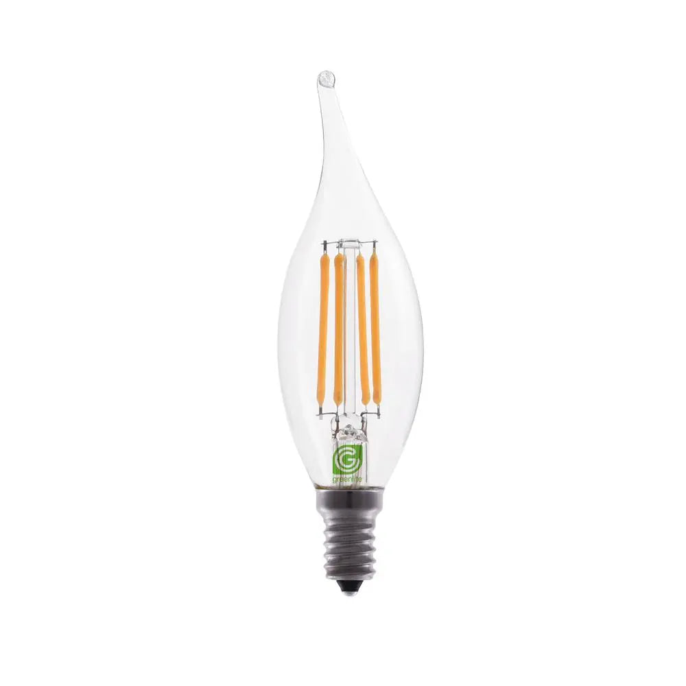 Ampoule DEL B10 4W graduelle 2700K flame à filament