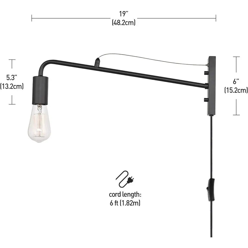 Luminaire mural enfichable Holden : Élégance minimaliste et design branché