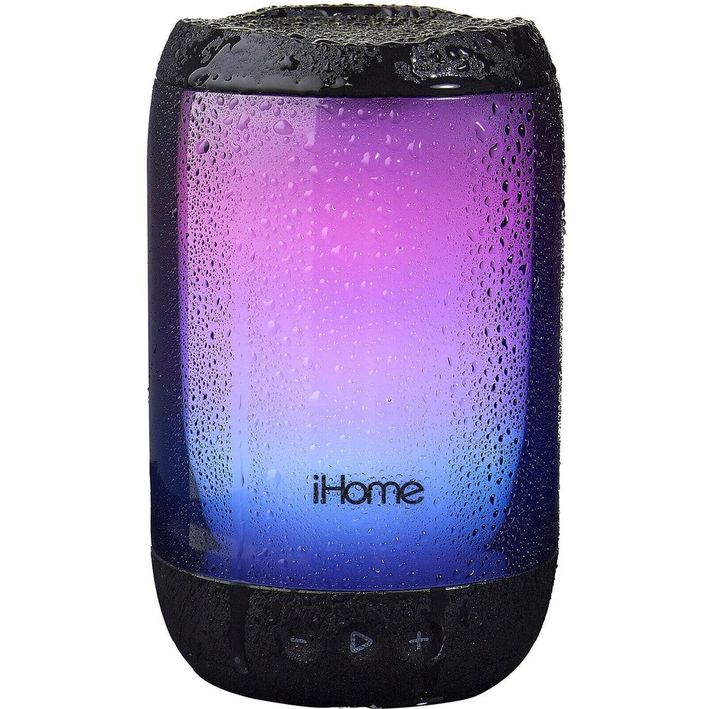 Mini haut-parleur Bluetooth iHome PlayGlow rechargeable avec Méga pile