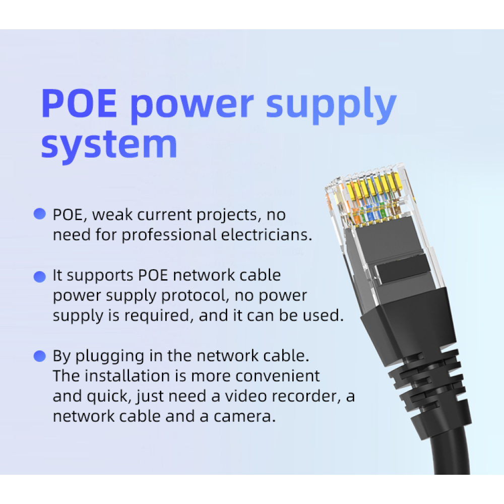 Ensemble de système de surveillance NVR et 4 caméras IR 4 MP avec connexion POE