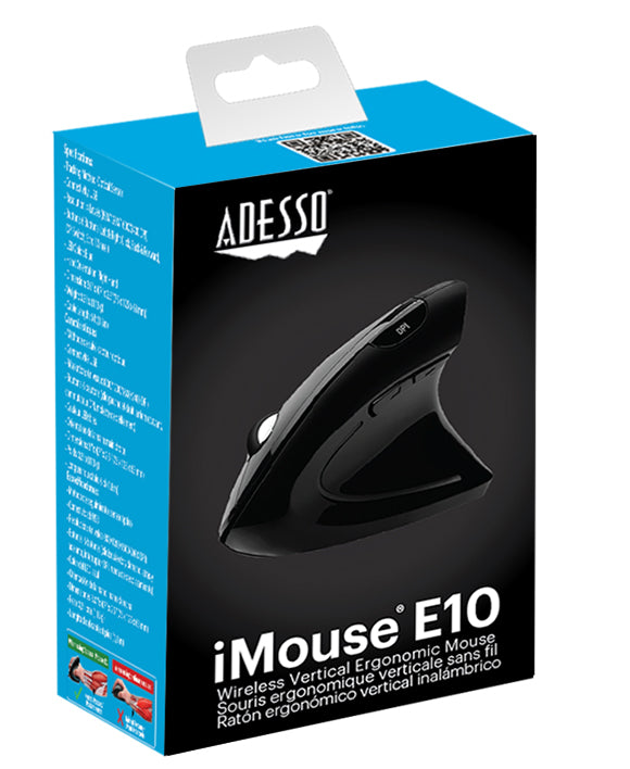 Souris ergonomique verticale sans fil RF 2,4 GHz