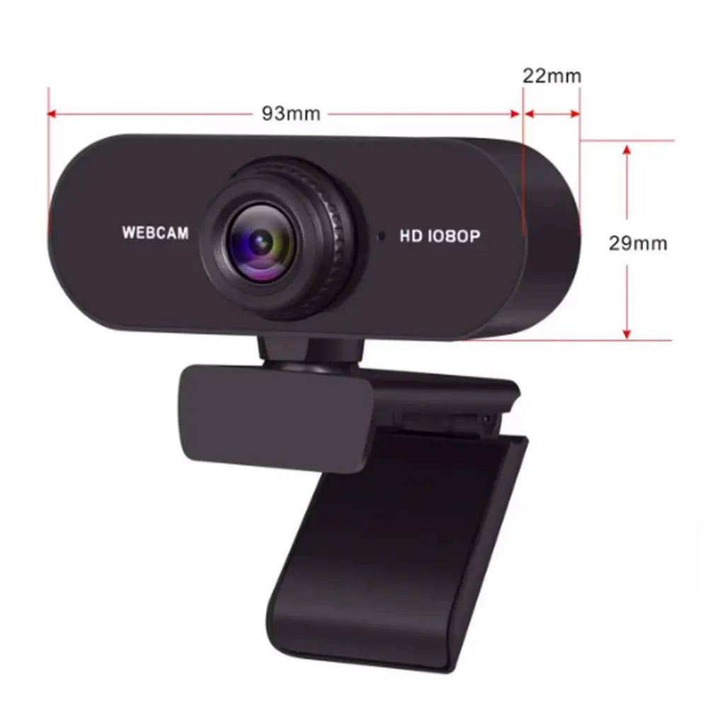 Webcam Full HD Plug & Play 2MP - Qualité Vidéo Exceptionnelle pour Télétravail et Appels Vidéo Full HD 1080P