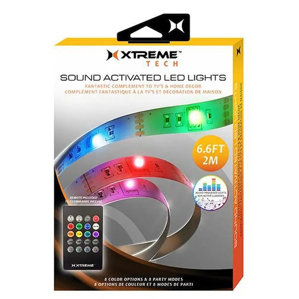 Sound Activated LED Light Strip with Remote Control -  6.6 ft - MIDAN Electronic