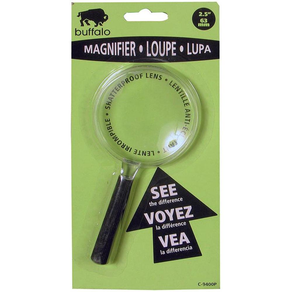Buffalo Plastic Magnifier 6.5cm - Compact & Versatile