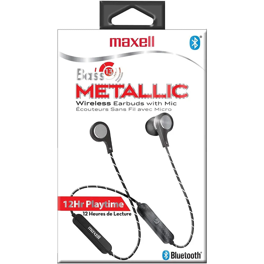 Écouteurs Bass 13 Metallic avec Bluetooth & micro - gris - MIDAN Electronic