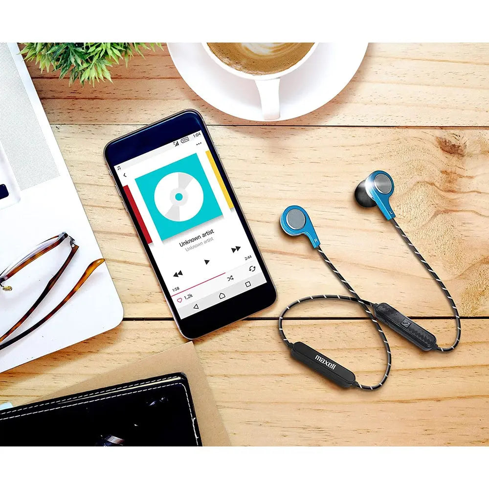 Écouteurs Bass 13 Metallic avec Bluetooth & micro - bleu - MIDAN Electronic